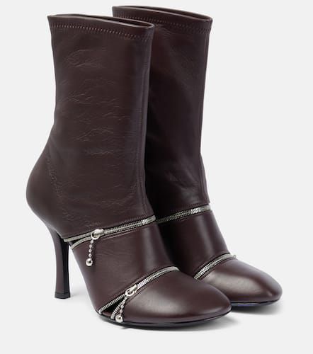 Burberry Ankle Boots Peep aus Leder - Burberry - Modalova