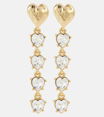 Pendientes Heart con cristales - Oscar de la Renta - Modalova