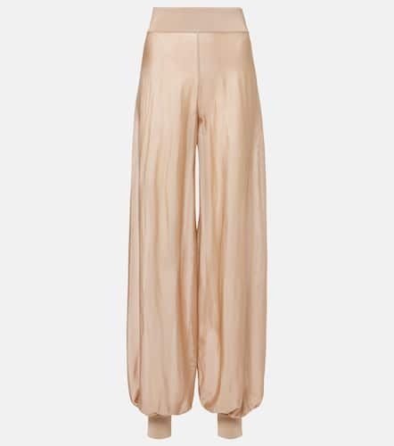 Alaïa Pantalones de punto de tiro alto - Alaia - Modalova