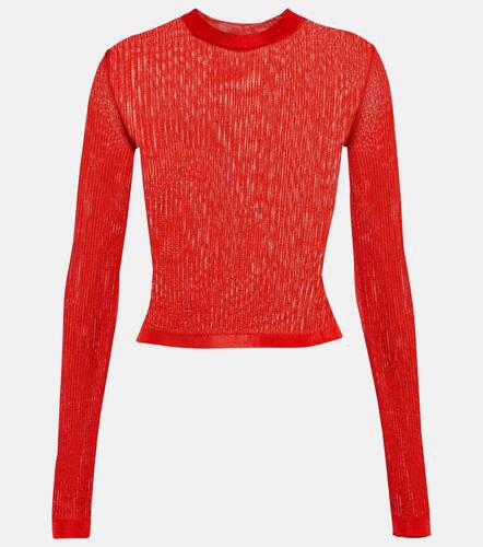 Ribbed-knit logo sweater - Saint Laurent - Modalova