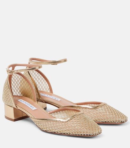 Pumps Asha 35 aus Mesh mit Leder - Aquazzura - Modalova