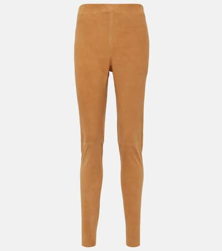 Joseph Mid-rise suede leggings - Joseph - Modalova