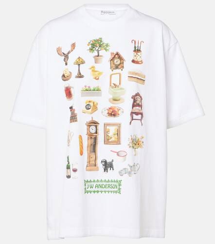 Camiseta de jersey de algodón estampada - JW Anderson - Modalova