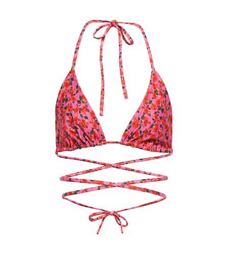 Floral triangle bikini top - Magda Butrym - Modalova