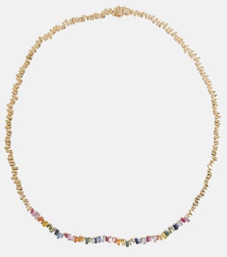 Kt gold necklace with sapphires - Suzanne Kalan - Modalova