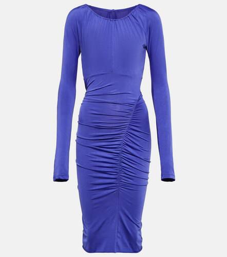 Ruched wrap jersey midi dress - Victoria Beckham - Modalova