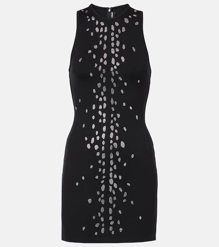 Crystal-embellished jersey minidress - David Koma - Modalova