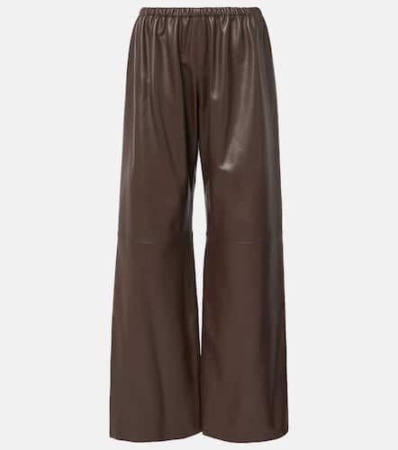 Pantalones anchos Olan de piel - Nour Hammour - Modalova