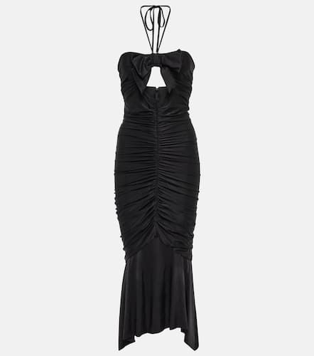 Halterneck jersey midi dress - Alexandre Vauthier - Modalova