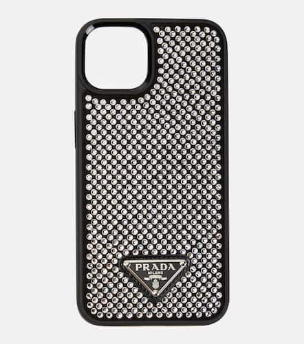 Crystal-embellished iPhone 13 case - Prada - Modalova