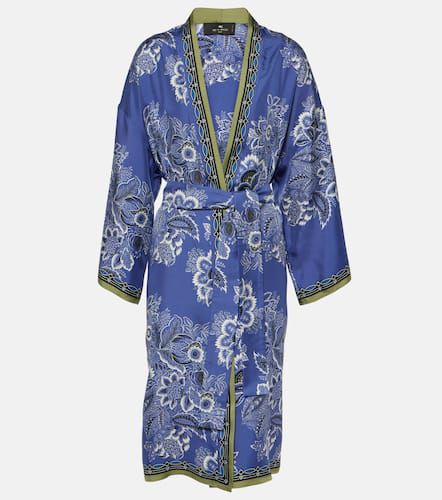 Etro Printed silk twill robe - Etro - Modalova