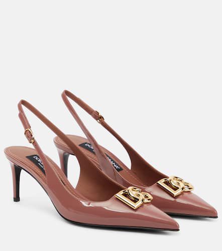 Pumps slingback DG in vernice - Dolce&Gabbana - Modalova