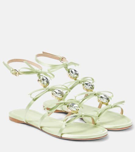 Verzierte Sandalen aus Satin - Giambattista Valli - Modalova