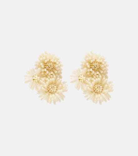 Pompom beaded clip-on earrings - Oscar de la Renta - Modalova
