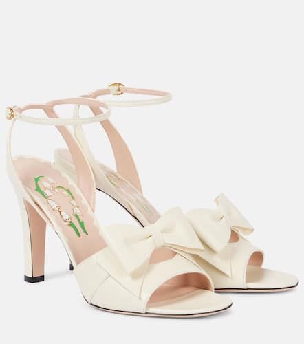 Sandali in pelle con fiocco - Valentino Garavani - Modalova