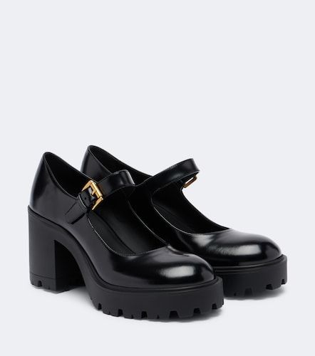 Salones con plataforma Mary Jane de piel - Prada - Modalova