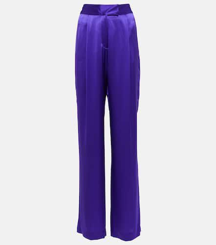 High-rise wide-leg silk satin pants - The Sei - Modalova