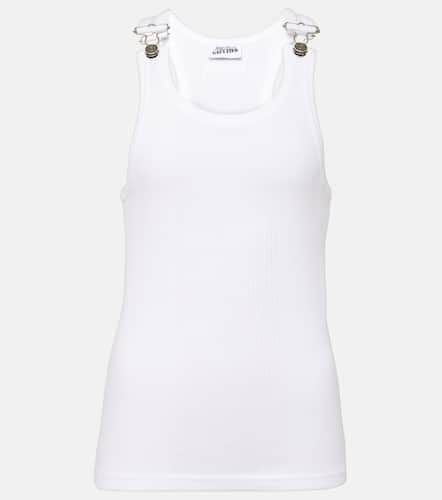 Ribbed-knit cotton jersey tank top - Jean Paul Gaultier - Modalova