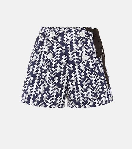 Shorts de algodón estampados de tiro alto - Prada - Modalova