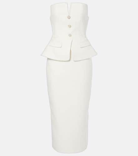 Bridal sequinned boucle midi dress - Self-Portrait - Modalova