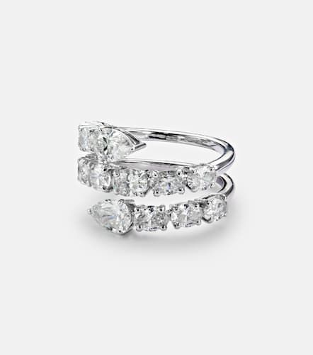 Anillo de oro blanco de 18 ct con diamantes - Kamyen - Modalova