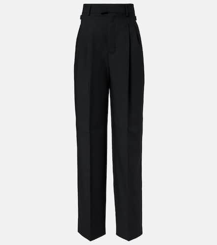 High-rise virgin wool twill pants - Ami Paris - Modalova