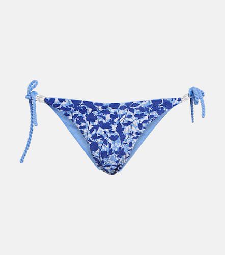 Portofino double-string bikini top in blue - Heidi Klein