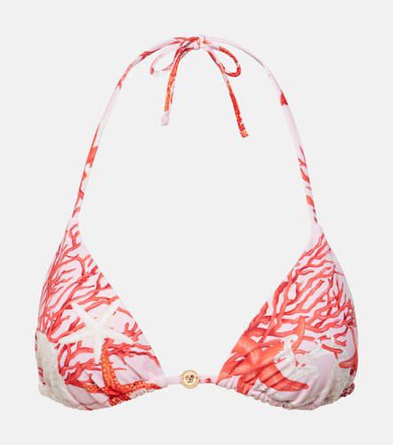 Versace Top de bikini estampado - Versace - Modalova