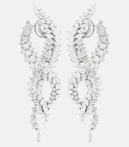 Y-Conic 18kt white gold drop earrings with diamonds - Yeprem - Modalova