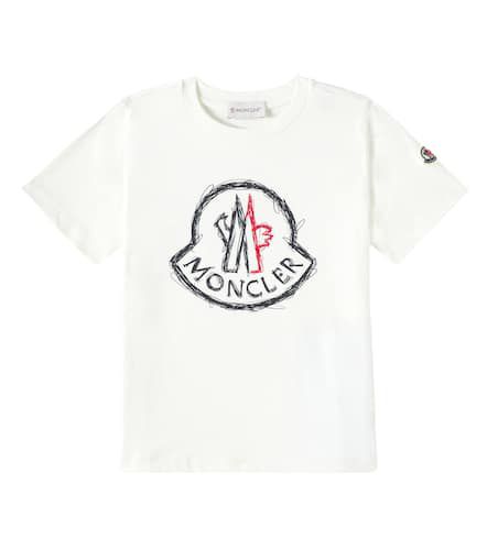 T-Shirt aus Baumwoll-Jersey - Moncler Enfant - Modalova