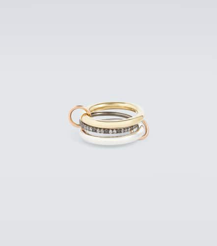 Libra 18kt , rose , and sterling silver ring with diamonds - Spinelli Kilcollin - Modalova