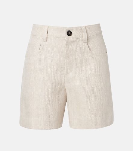 Bermudas de lino y algodón de tiro alto - Brunello Cucinelli - Modalova