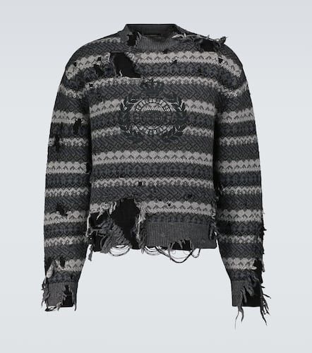 Destroyed crewneck sweater - Balenciaga - Modalova