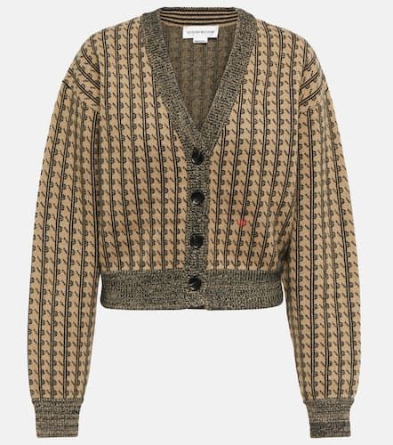 Cardigan aus Jacquard-Wolle - Victoria Beckham - Modalova