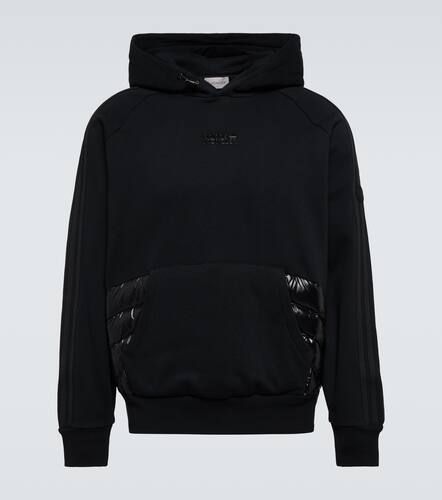 X Adidas down-paneled jersey hoodie - Moncler Genius - Modalova
