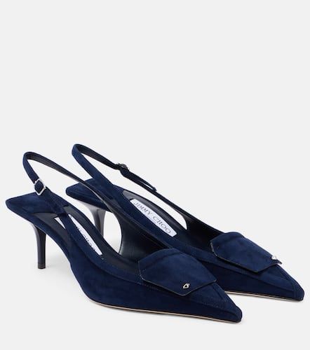 Slingback-Pumps Frances 60 aus Veloursleder - Jimmy Choo - Modalova