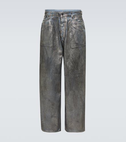 Jeans anchos de tiro medio metalizados - Acne Studios - Modalova