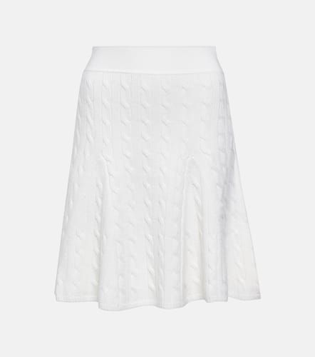 Cable-knit wool and silk miniskirt - Polo Ralph Lauren - Modalova