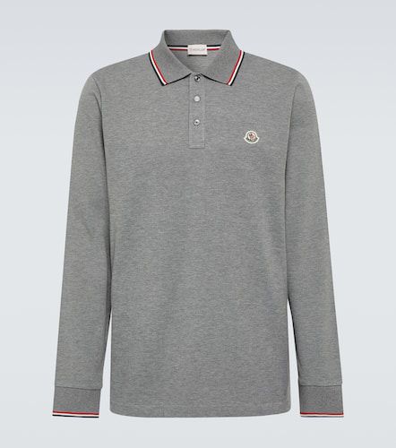 Moncler Polo in cotone con logo - Moncler - Modalova