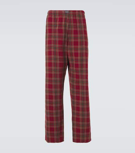 Pantaloni regular Plaid in cotone - ERL - Modalova