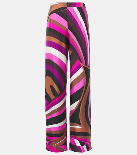 Pantalones anchos Iride de sarga de seda - Pucci - Modalova