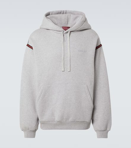 Hoodie Web aus Baumwoll-Jersey - Gucci - Modalova