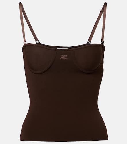 Courrèges Tank top logo - Courreges - Modalova