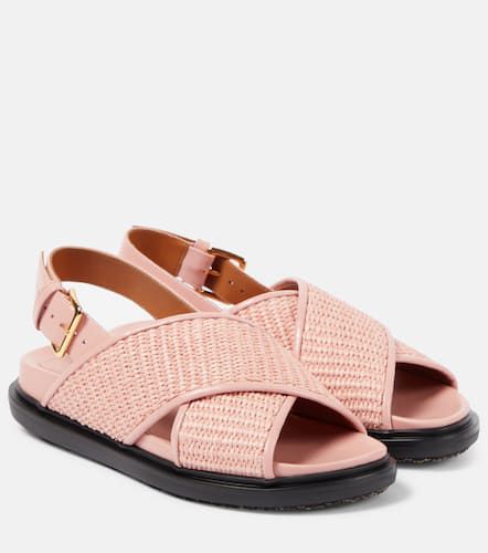 Marni Fussbet raffia-effect sandals - Marni - Modalova