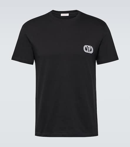 Camiseta VLogo de jersey de algodón - Valentino - Modalova