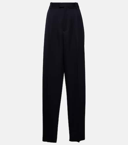 High-rise wool twill straight pants - Bottega Veneta - Modalova