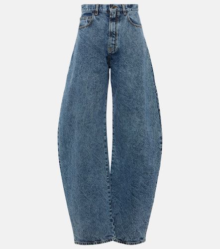 Alaïa High-Rise Barrel Jeans - Alaia - Modalova