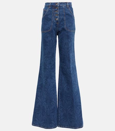 Jeans flared de tiro alto estampados - Etro - Modalova