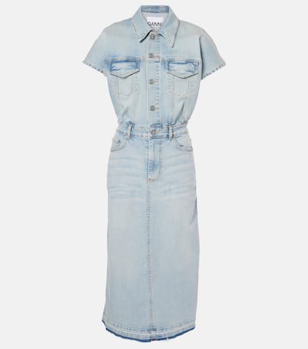 Ganni Denim midi dress - Ganni - Modalova