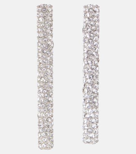 Cross-Bar crystal-embellished drop earrings - Alexander McQueen - Modalova